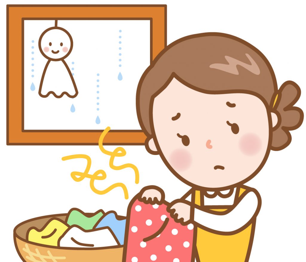 洗濯物を雨のなか放置してしまった！濡れたけどどうする？